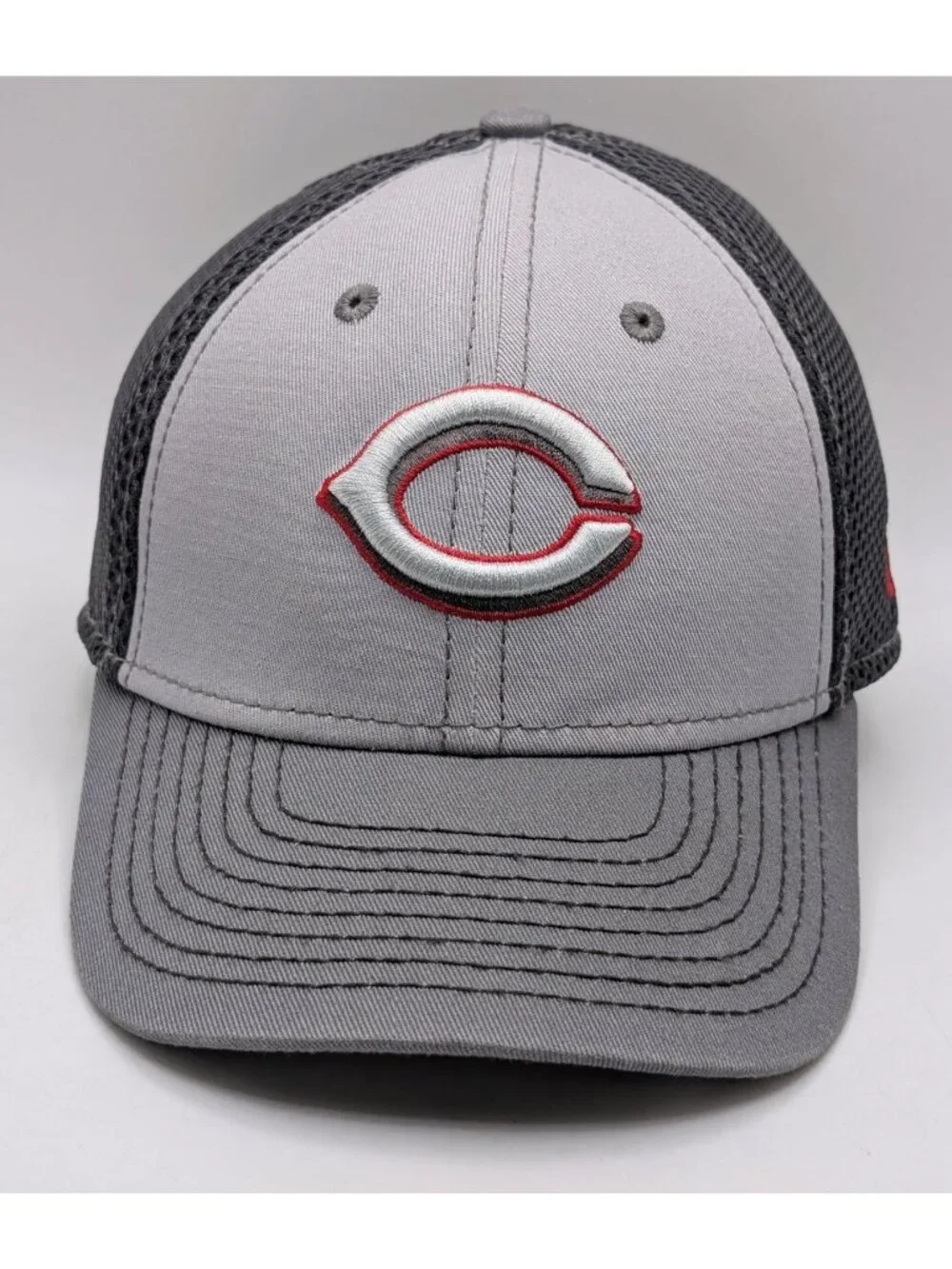 Cincinnati Reds New Era Youth Kids Hat SnapBack Cap Gray Fitted Stretch Childs